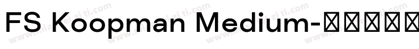 FS Koopman Medium字体转换